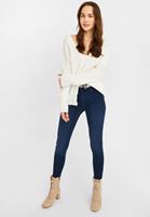 Women Cream Knitted Pullover