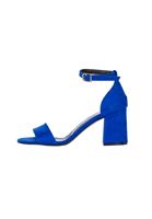 Bayan Mavi Tek Bantlı Topuklu Ayakkabı