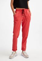 Bayan Kırmızı Beli Lastikli Havuç Kesim Pantolon ( TENCEL™ )