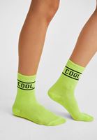 Bayan Sarı Neon Renkli Çorap
