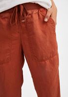 Bayan Kahverengi Beli Lastik Detaylı Jogger Pantolon ( TENCEL™ )