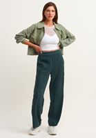 Bayan Yeşil Nature Friendly Wide-Leg Bol Pantolon ( TENCEL™ )