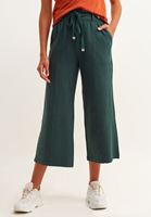 Bayan Yeşil Casual Culotte Pantolon