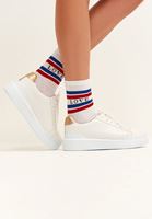 Bayan Beyaz Casual Yüksek Tabanlı Sneaker