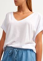 Bayan Beyaz Nature Friendly Oversize Tişört ( MODAL )
