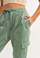 Bayan Yeşil Kargo Jogger Pantolon