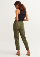 Women Green Soft Touch Baggy Pants ( TENCEL™ )