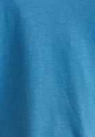Bayan Mavi Organik Pamuk Cepli Oversize Tişört  ( TENCEL™ )