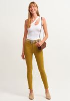 Women Green Skinny Pants With Recovery Effect