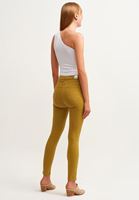 Bayan Yeşil Toparlayıcı Etkili Skinny Pantolon  ( TENCEL™ )