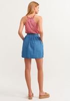 Women Blue A-Line Denim Skirt