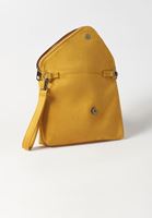 Bayan Sarı Fermuar Detaylı Askılı Çanta