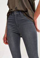 Women Grey Push-up Effect Skinny Pants
