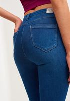 Women Blue Push-up Effect Skinny Pants