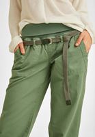 Women Green Low Rise Cotton Pant