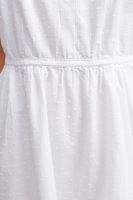 Women White Ruffled Mini Dress