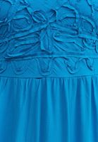 Women Blue Embroidered Romantic Dress