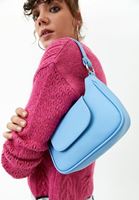 Bayan Mavi Mini Baget Çanta