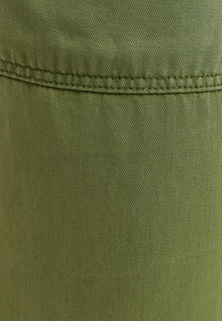Bayan Yeşil Yumuşak Dokulu Jogger Pantolon ( TENCEL™ )