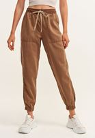 Women Brown Soft touch jogger pants