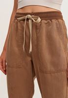 Women Brown Soft touch jogger pants