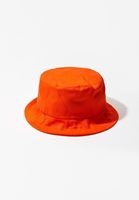 Bayan Kırmızı Pamuklu Bucket Şapka