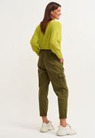 Bayan Yeşil Casual Kargo Pantolon
