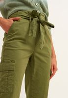 Bayan Yeşil Straight-Fit Kargo Pantolon
