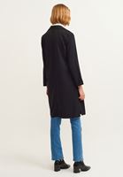 Bayan Siyah Yırtmaç Detaylı Ceket ( TENCEL™ )