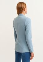 Bayan Mavi Klasik Blazer Ceket
