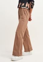 Women Brown High-rise Wide-leg Pants