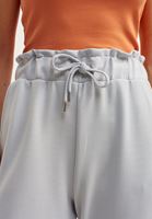 Women Grey Carrot-Fit Sweat Trousers