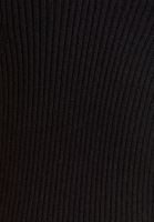 Bayan Siyah Yırtmaçlı Uzun Triko Elbise