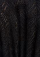 Bayan Siyah Dantelli ve Balon Kollu Midi Elbise