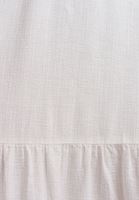 Women White Linen Blend Maxi Skirt