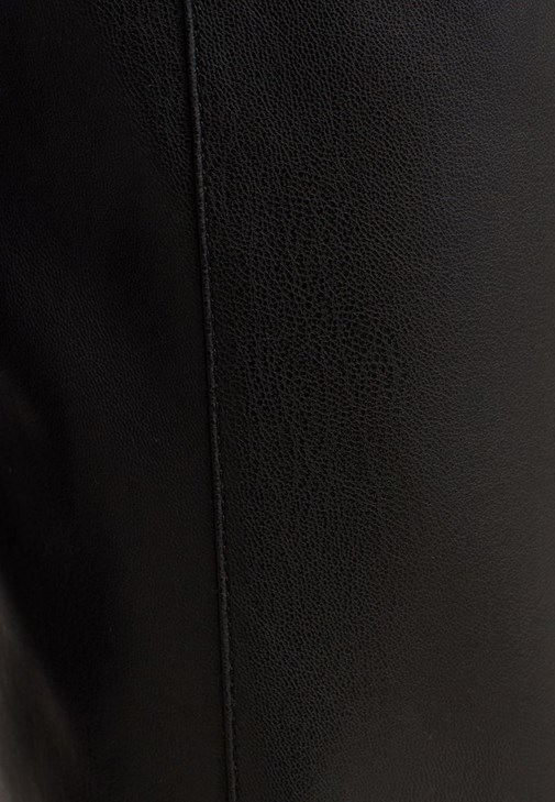 Black Carrot-fit Vegan Leather Pants Online Shopping