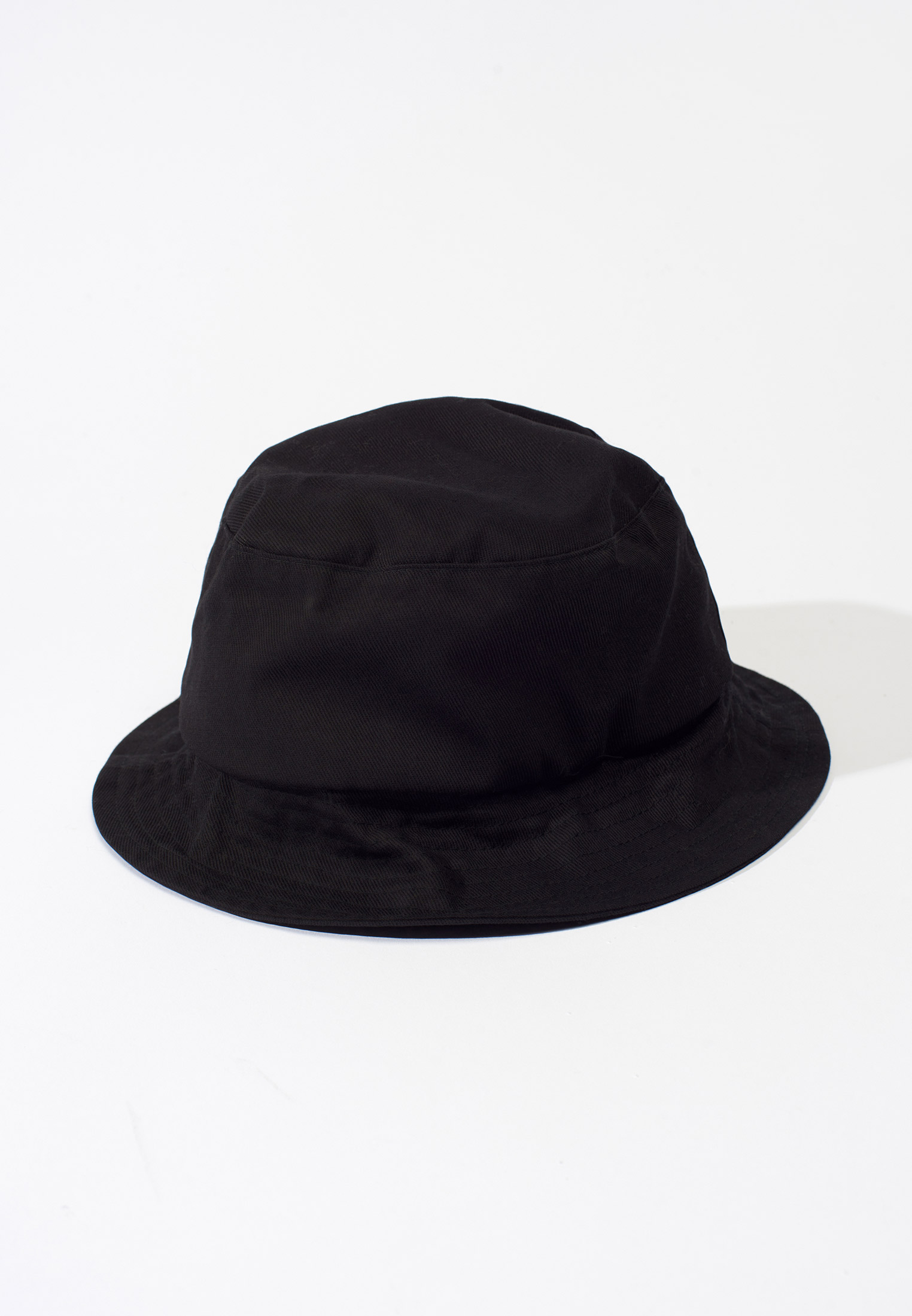 Women Black Cotton Bucket Hat
