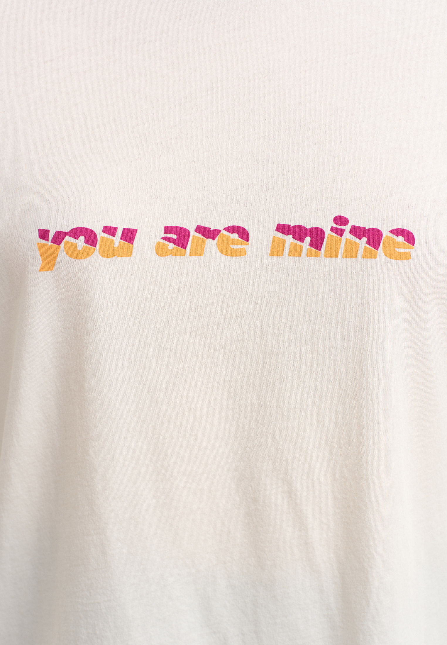 Women Cream Printed Boyfriend T-shirt