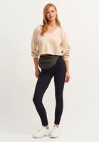 Crop Triko ve Legging  Tayt Kombini