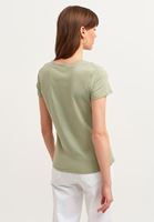 Women Green Cotton Boxy T-shirt