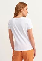 Women White Cotton Boxy T-shirt