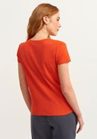 Women Brick Cotton Boxy T-shirt