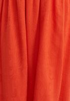 Bayan Kırmızı Cut-Out Detaylı Maxi Elbise