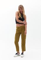 Women Green Low Rise Cargo Pants