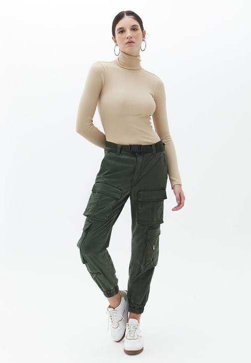 The Label Life Trousers and Pants : Buy The Label Life Olive Green Cargo  Pants Online | Nykaa Fashion