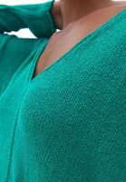 Women Green V-neck Knitwear