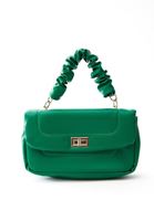 Women Green Bag with Gathered Strap