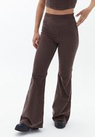 Women Brown Ultra High Rise Flared Pants