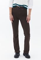 Bayan Kahverengi Yüksek Bel Bootcut Pantolon ( TENCEL™ )
