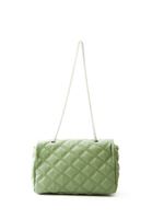 Women Green Quilted Shoulder Bag
